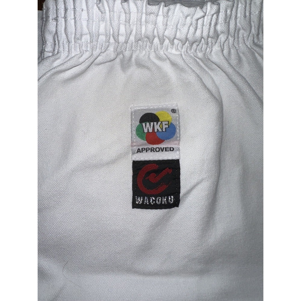 Men's Wacoku White size "4" Martial Arts Karate WKF Pants